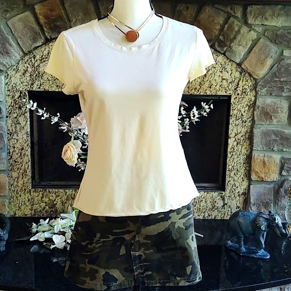Camo Mini Skirt and Soft Cotton Tee Set Size M